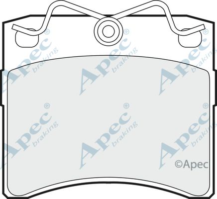 APEC BRAKING Комплект тормозных колодок, дисковый тормоз PAD766